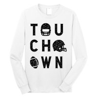 Touchdown Funny Football Mom Cheer Football Player Long Sleeve Shirt