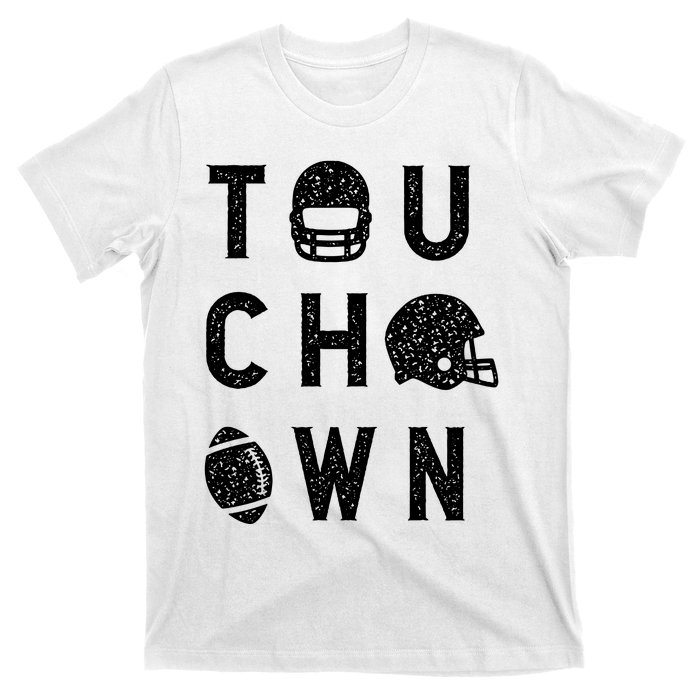 Touchdown Funny Football Mom Cheer Football Player T-Shirt