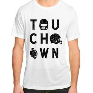 Touchdown Funny Football Mom Cheer Football Player Adult ChromaSoft Performance T-Shirt