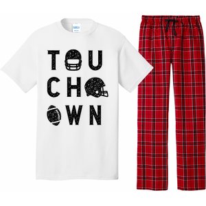 Touchdown Funny Football Mom Cheer Football Player Pajama Set