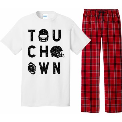 Touchdown Funny Football Mom Cheer Football Player Pajama Set