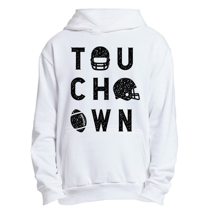 Touchdown Funny Football Mom Cheer Football Player Urban Pullover Hoodie