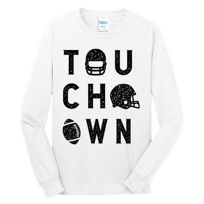 Touchdown Funny Football Mom Cheer Football Player Tall Long Sleeve T-Shirt