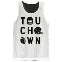 Touchdown Funny Football Mom Cheer Football Player Mesh Reversible Basketball Jersey Tank