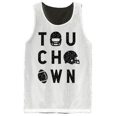 Touchdown Funny Football Mom Cheer Football Player Mesh Reversible Basketball Jersey Tank