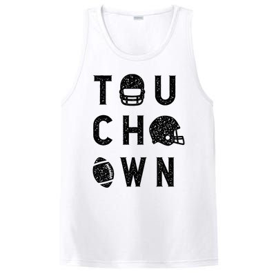 Touchdown Funny Football Mom Cheer Football Player PosiCharge Competitor Tank