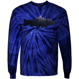 Trout Fly Fishing Nature Outdoor Fisherman Gift Tie-Dye Long Sleeve Shirt