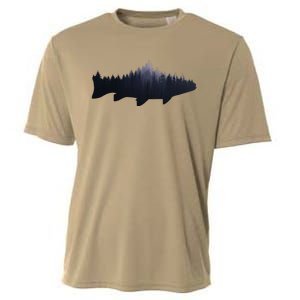 Trout Fly Fishing Nature Outdoor Fisherman Gift Cooling Performance Crew T-Shirt