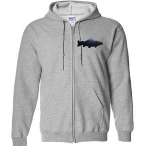 Trout Fly Fishing Nature Outdoor Fisherman Gift Full Zip Hoodie