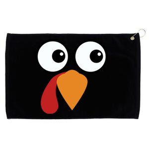 Turkey Face Funny Simple Lazy Halloween Costume Thanksgiving Cool Gift Grommeted Golf Towel