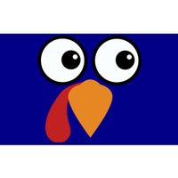 Turkey Face Funny Simple Lazy Halloween Costume Thanksgiving Cool Gift Bumper Sticker