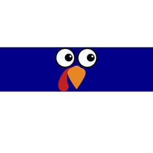 Turkey Face Funny Simple Lazy Halloween Costume Thanksgiving Cool Gift Bumper Sticker