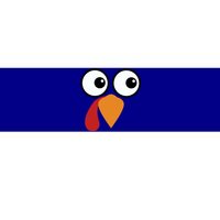 Turkey Face Funny Simple Lazy Halloween Costume Thanksgiving Cool Gift Bumper Sticker