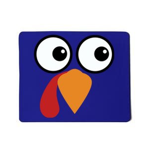 Turkey Face Funny Simple Lazy Halloween Costume Thanksgiving Cool Gift Mousepad