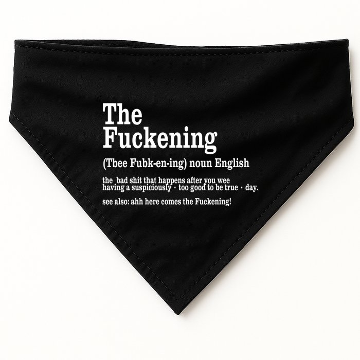 The Fuckening Funny Definition Meaning Offensive Joke USA-Made Doggie Bandana