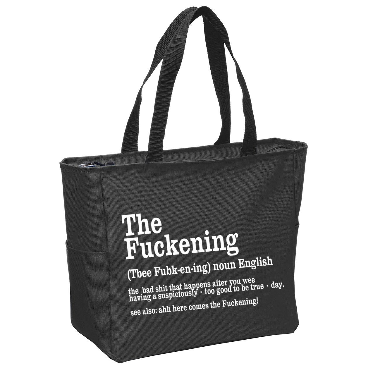 The Fuckening Funny Definition Meaning Offensive Joke Zip Tote Bag