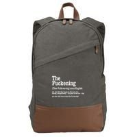 The Fuckening Funny Definition Meaning Offensive Joke Cotton Canvas Backpack