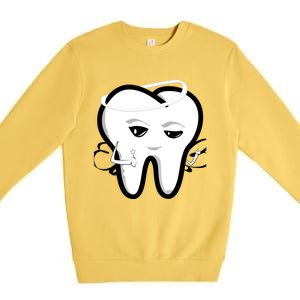 Tooth Fairy Funny Gift Premium Crewneck Sweatshirt