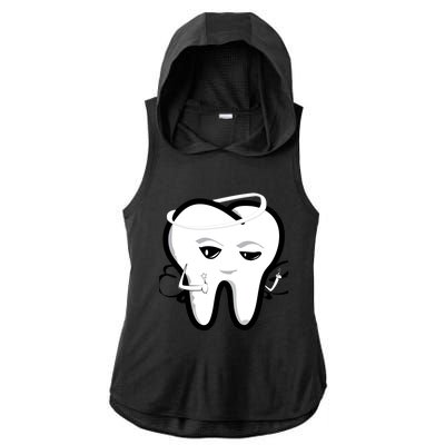 Tooth Fairy Funny Gift Ladies PosiCharge Tri-Blend Wicking Draft Hoodie Tank