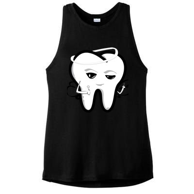 Tooth Fairy Funny Gift Ladies PosiCharge Tri-Blend Wicking Tank