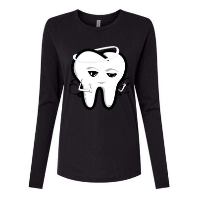 Tooth Fairy Funny Gift Womens Cotton Relaxed Long Sleeve T-Shirt