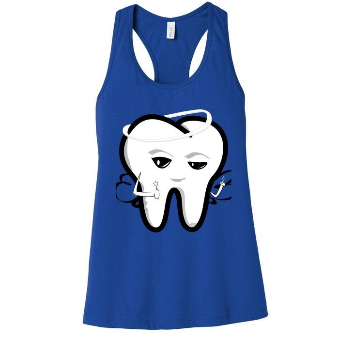 Tooth Fairy Funny Gift Women's Racerback Tank