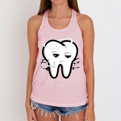 Tooth Fairy Funny Gift Women's Knotted Racerback Tank