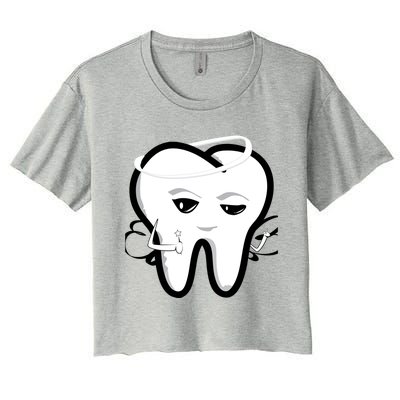 Tooth Fairy Funny Gift Women's Crop Top Tee