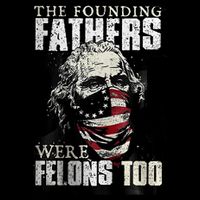The Founding Fathers Were Felons Too Pom Pom 12in Knit Beanie