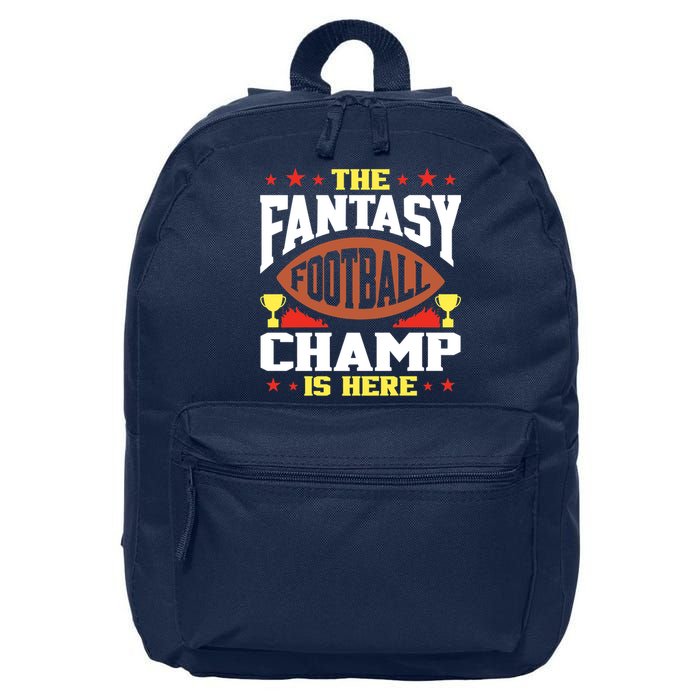 The Fantasy Football Champ Is Here Champion Draft League Premium 16 in Basic Backpack