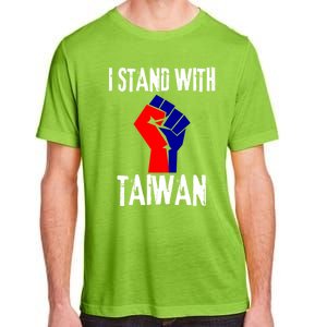 Taiwan Flag Fist Taiwanese Flag Colors I Stand With Taiwan Gift Adult ChromaSoft Performance T-Shirt