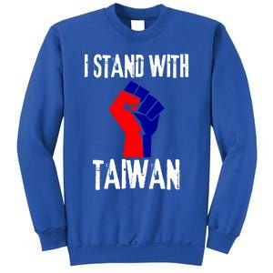 Taiwan Flag Fist Taiwanese Flag Colors I Stand With Taiwan Gift Sweatshirt