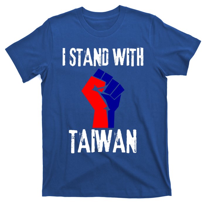 Taiwan Flag Fist Taiwanese Flag Colors I Stand With Taiwan Gift T-Shirt