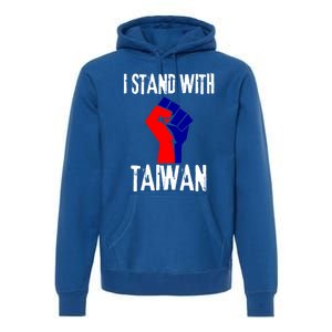 Taiwan Flag Fist Taiwanese Flag Colors I Stand With Taiwan Gift Premium Hoodie