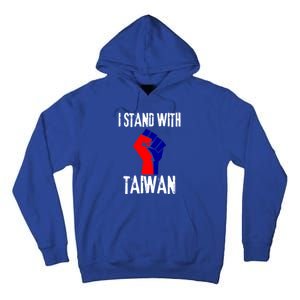 Taiwan Flag Fist Taiwanese Flag Colors I Stand With Taiwan Gift Tall Hoodie