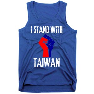 Taiwan Flag Fist Taiwanese Flag Colors I Stand With Taiwan Gift Tank Top