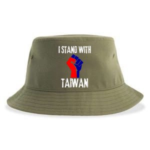 Taiwan Flag Fist Taiwanese Flag Colors I Stand With Taiwan Gift Sustainable Bucket Hat