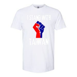 Taiwan Flag Fist Taiwanese Flag Colors I Stand With Taiwan Gift Softstyle CVC T-Shirt