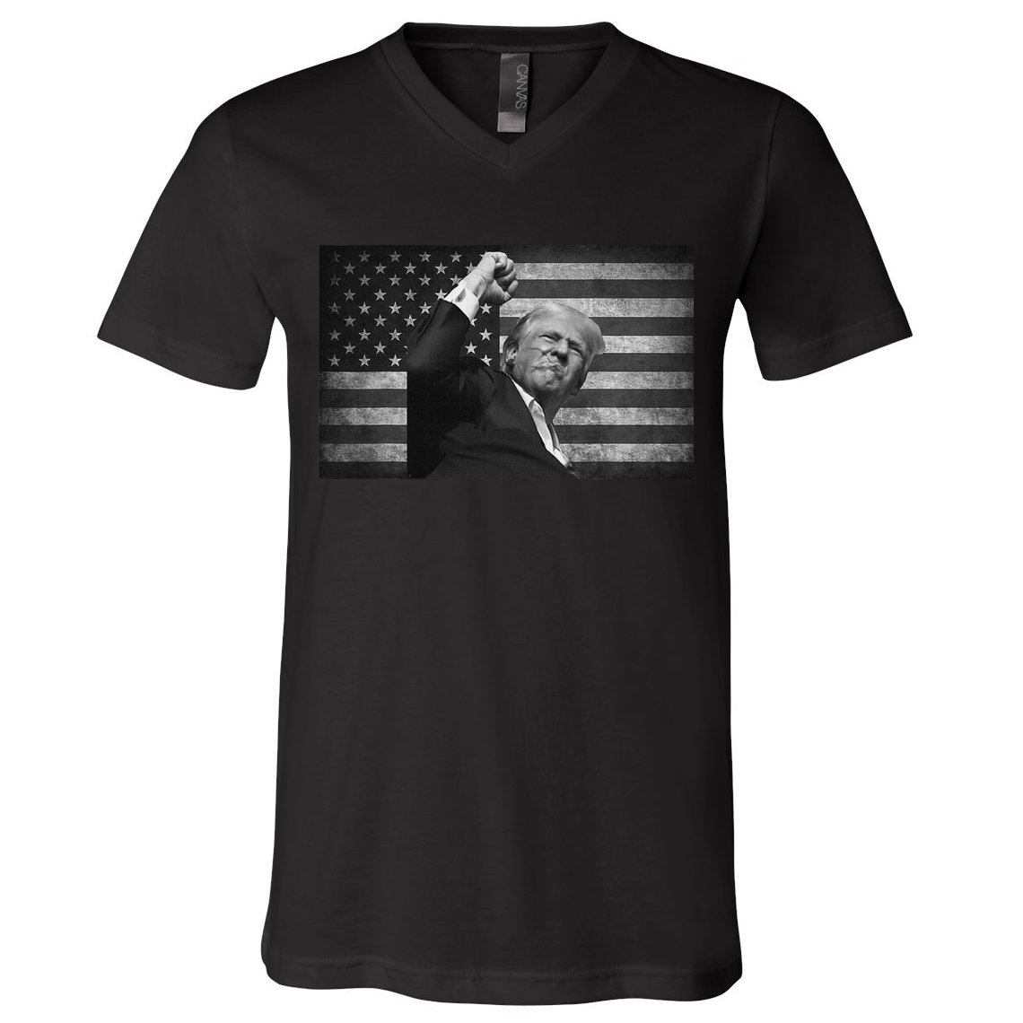 Trump Fight For Freedom 2024 Patriot V-Neck T-Shirt