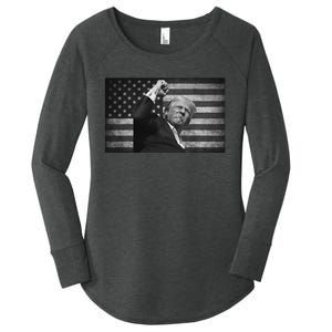 Trump Fight For Freedom 2024 Patriot Women's Perfect Tri Tunic Long Sleeve Shirt