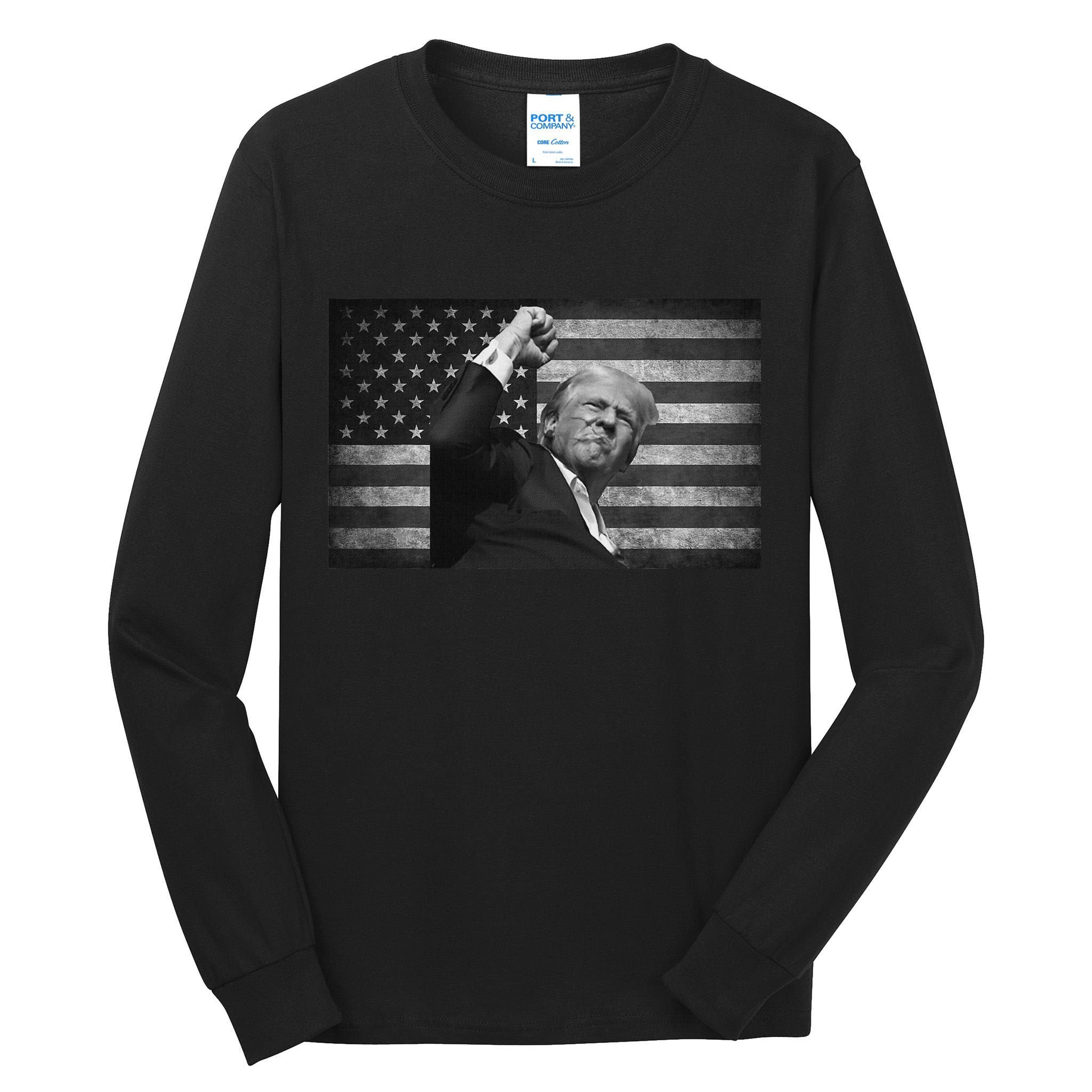 Trump Fight For Freedom 2024 Patriot Tall Long Sleeve T-Shirt