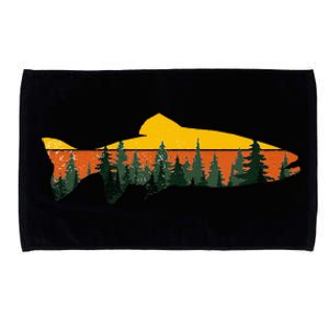 Trout Fly Fishing Outdoor Forest Nature Wildlife Fisherman Microfiber Hand Towel