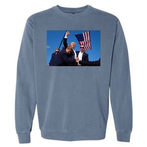 Trump Fight Fight Fight 2024 Save America Garment-Dyed Sweatshirt