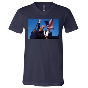 Trump Fight Fight Fight 2024 Save America V-Neck T-Shirt