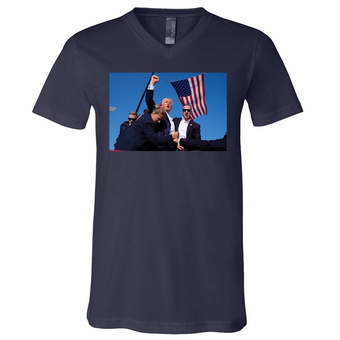 Trump Fight Fight Fight 2024 Save America V-Neck T-Shirt