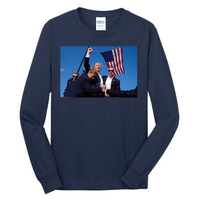 Trump Fight Fight Fight 2024 Save America Tall Long Sleeve T-Shirt