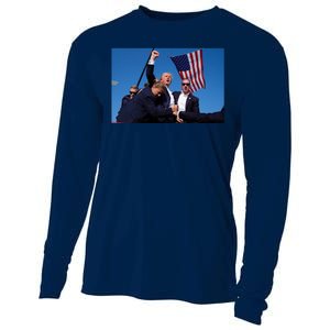 Trump Fight Fight Fight 2024 Save America Cooling Performance Long Sleeve Crew