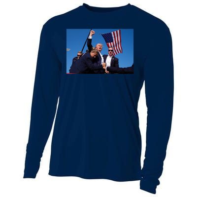 Trump Fight Fight Fight 2024 Save America Cooling Performance Long Sleeve Crew