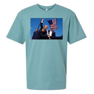 Trump Fight Fight Fight 2024 Save America Sueded Cloud Jersey T-Shirt