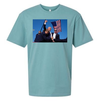 Trump Fight Fight Fight 2024 Save America Sueded Cloud Jersey T-Shirt